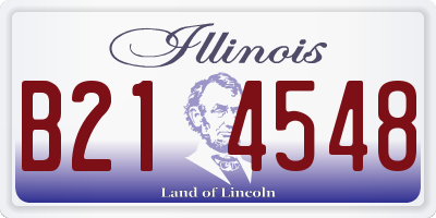 IL license plate B214548
