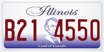IL license plate B214550