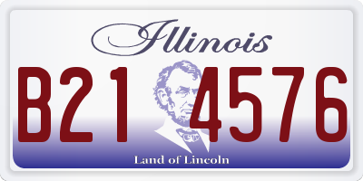 IL license plate B214576