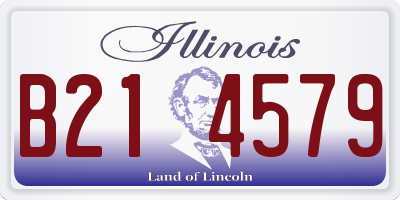 IL license plate B214579