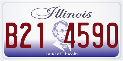 IL license plate B214590