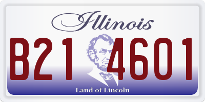 IL license plate B214601