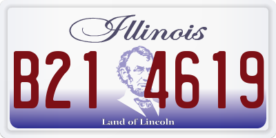 IL license plate B214619