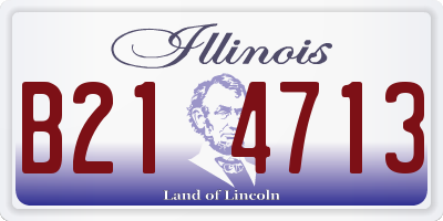 IL license plate B214713