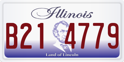 IL license plate B214779