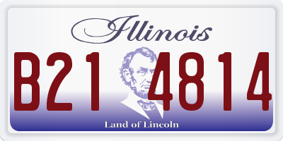 IL license plate B214814