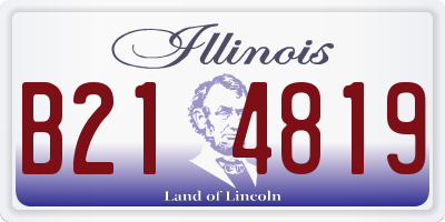 IL license plate B214819