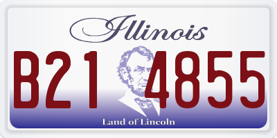 IL license plate B214855