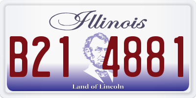 IL license plate B214881