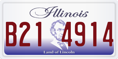 IL license plate B214914