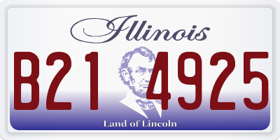 IL license plate B214925