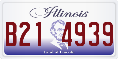 IL license plate B214939