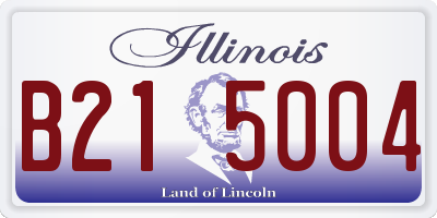 IL license plate B215004