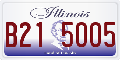 IL license plate B215005