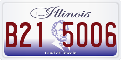 IL license plate B215006