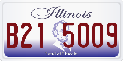 IL license plate B215009