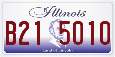 IL license plate B215010