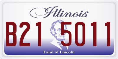 IL license plate B215011