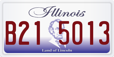 IL license plate B215013