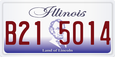 IL license plate B215014
