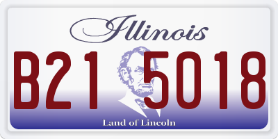 IL license plate B215018