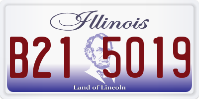 IL license plate B215019