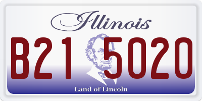 IL license plate B215020