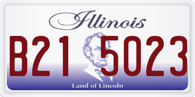 IL license plate B215023