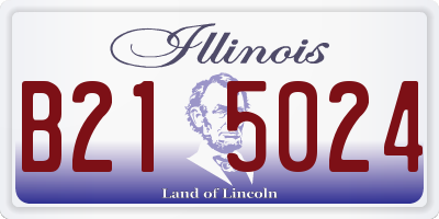 IL license plate B215024