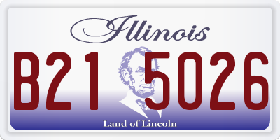 IL license plate B215026