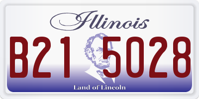IL license plate B215028