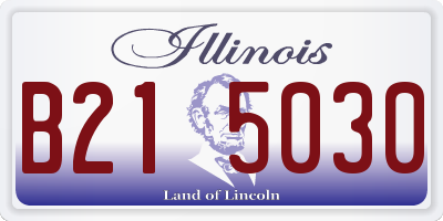 IL license plate B215030