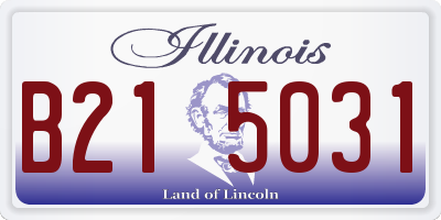IL license plate B215031