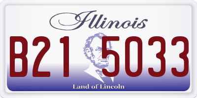 IL license plate B215033