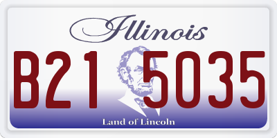 IL license plate B215035