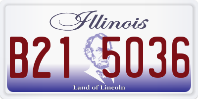 IL license plate B215036