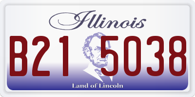 IL license plate B215038