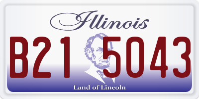 IL license plate B215043