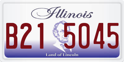 IL license plate B215045