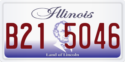 IL license plate B215046