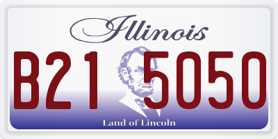 IL license plate B215050