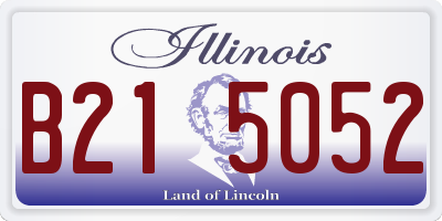 IL license plate B215052