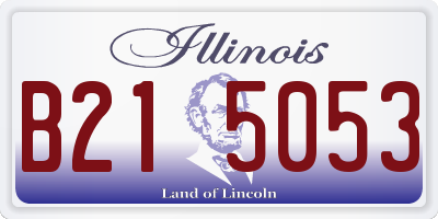 IL license plate B215053
