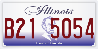 IL license plate B215054