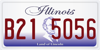 IL license plate B215056
