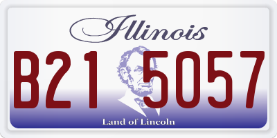 IL license plate B215057