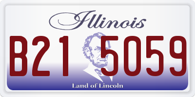 IL license plate B215059