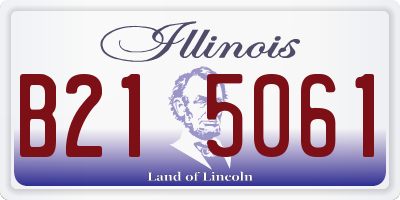 IL license plate B215061