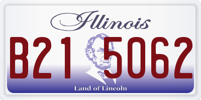 IL license plate B215062