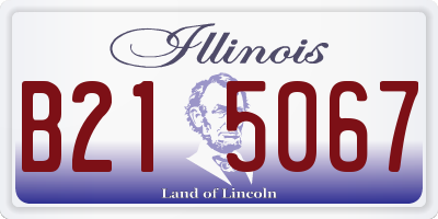 IL license plate B215067